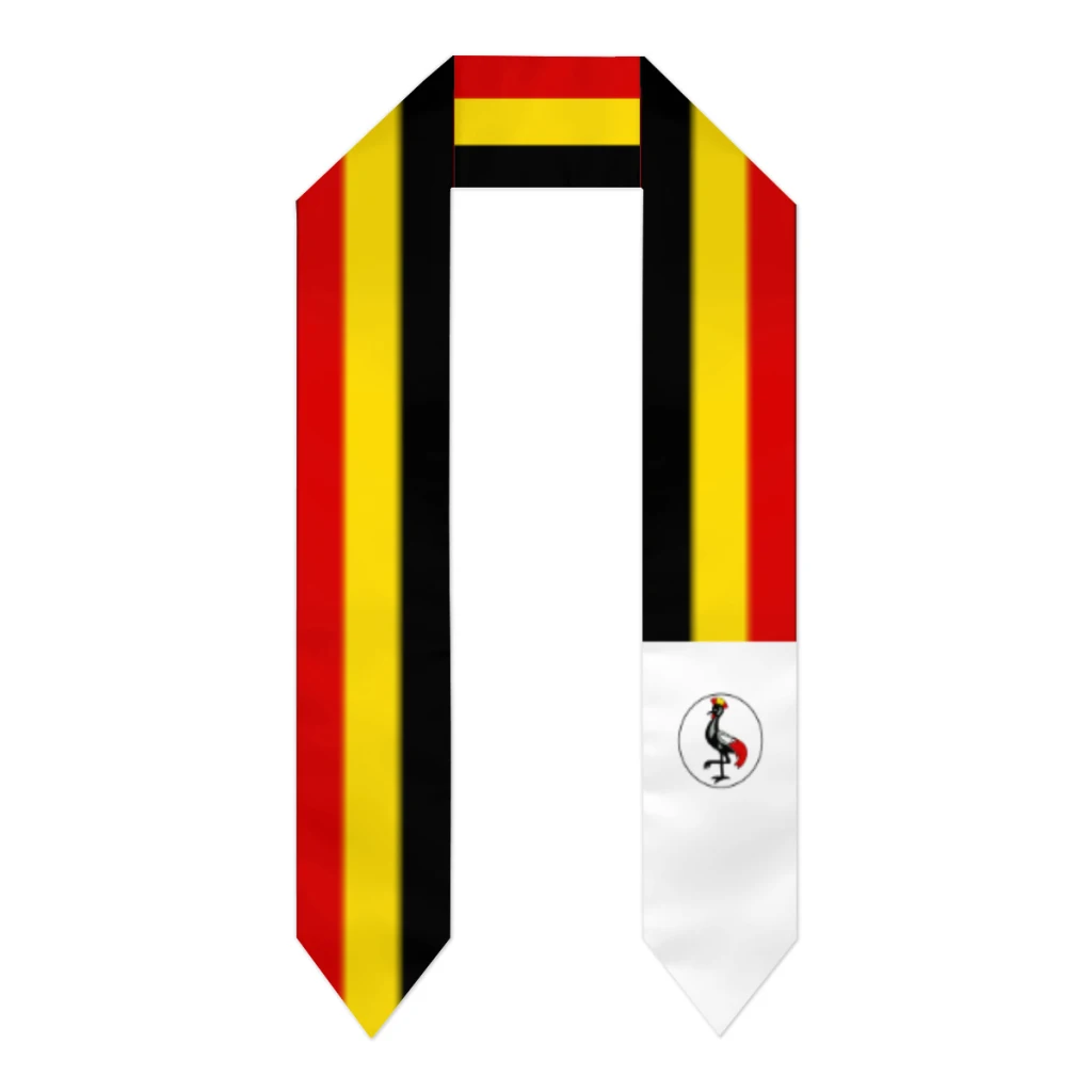

Uganda Flag Thick Graduation Sash Stole Scarf Double Sided Honor Stole For Graduation Students Class Of 2025