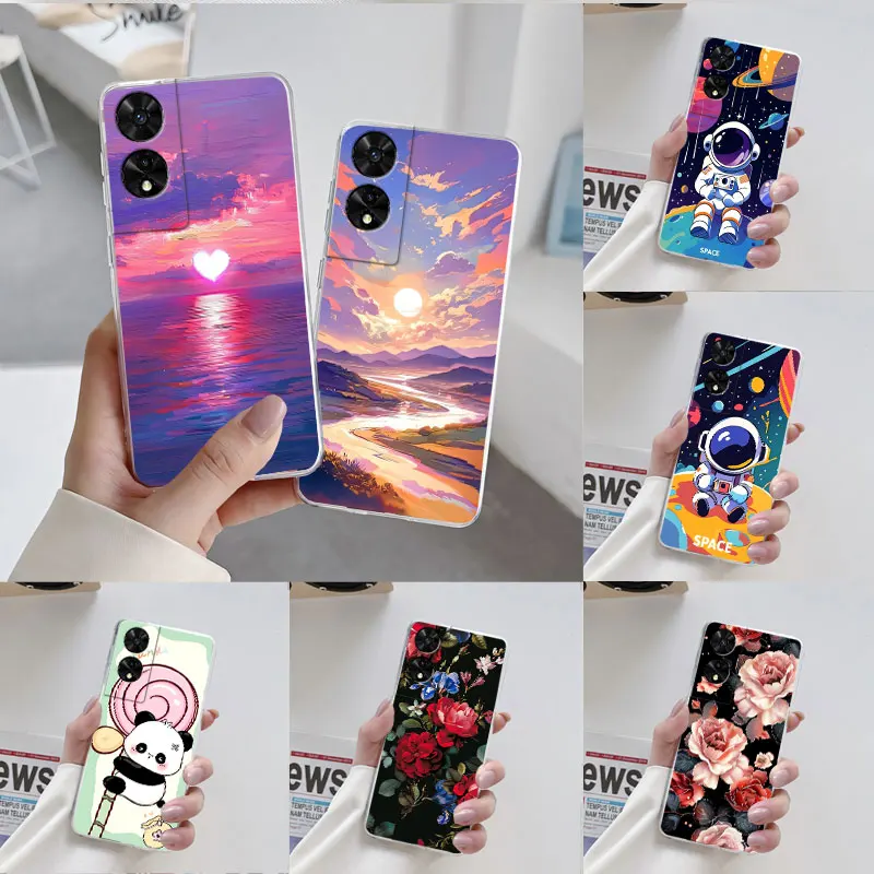 For TCL 50 SE 50 50XE 50XL NxtPaper 5G Case New Fashion Floral Soft Silicone TPU Phone Case For TCL 501 505 Back Cover Fundas