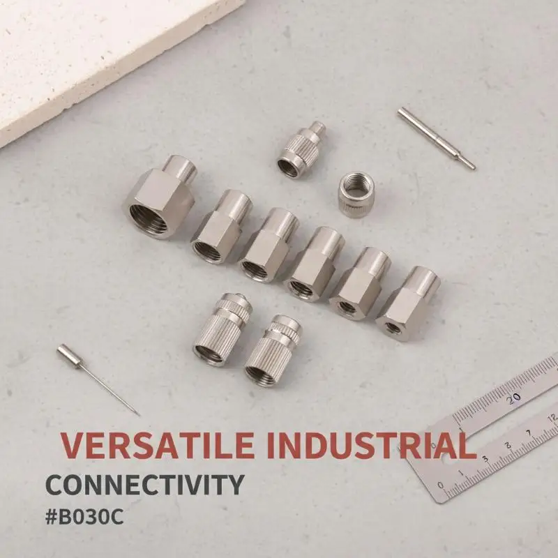 New Luer Locking Head Dispensing Machine Adapter Dispensing Valve Connector Adapter Fitting Connector M5 M6 M8 M10 G1/8 G1/4
