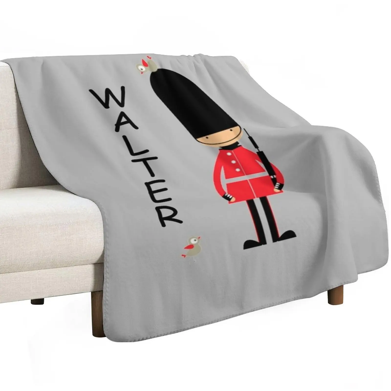 Vintage Funny London Queen Guard United Kingdom Soldier Retro British Souvenir UK Gift Throw Blanket cosplay anime Blankets