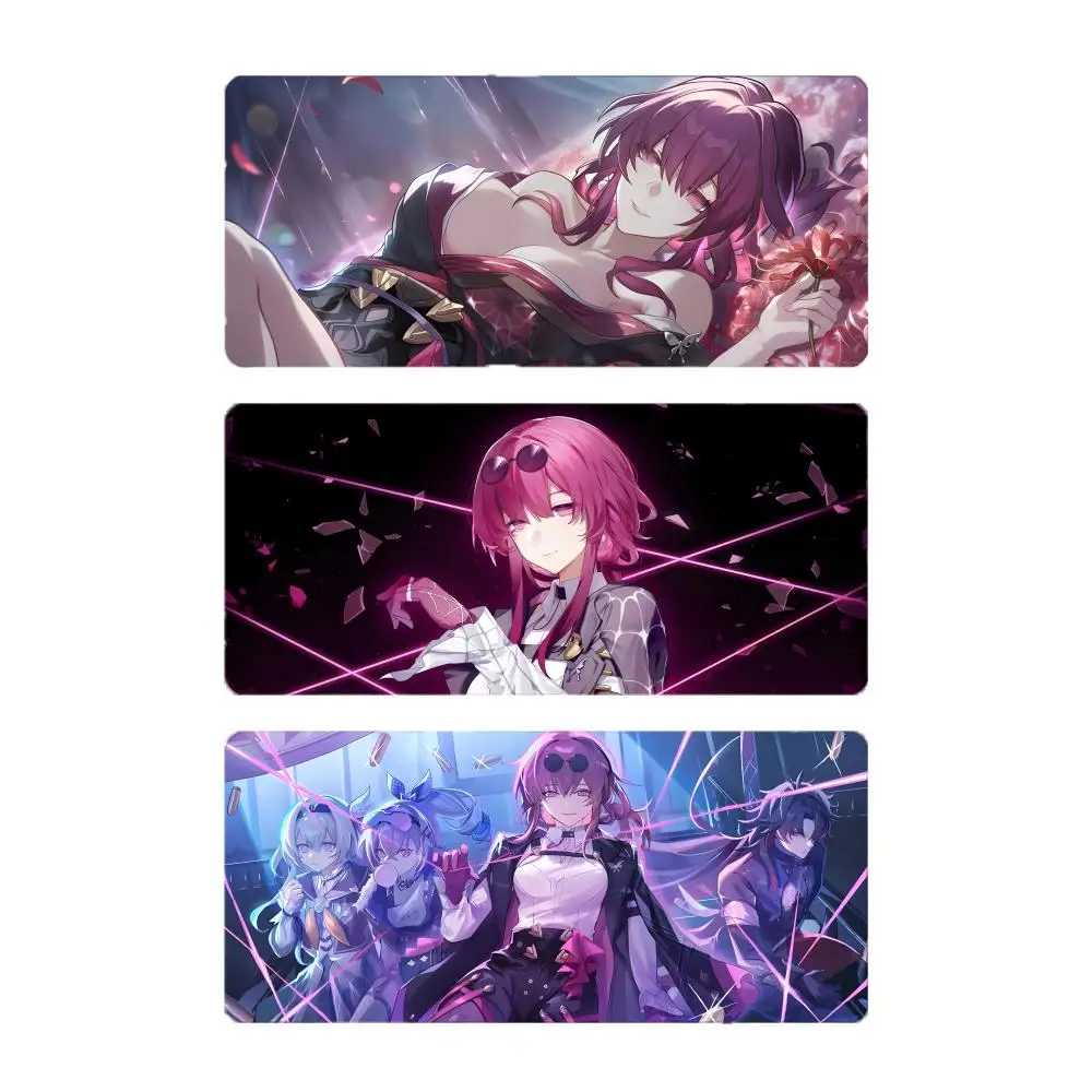Elegant Charming Anime H-Honkai Star Rail Kafka Mouse Pad Large Gaming Mousepad with Stitched Edges Thickened Desk Mat PC