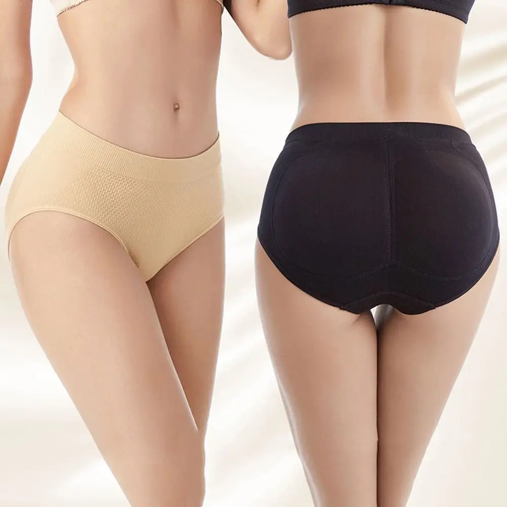 Women Butt Lifter Shaper Panties Fake Ass Buttocks Hip Pads Invisible Control Briefs Low Waist Underwear Female Lingerie