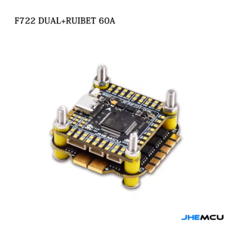 JHEMCU F7 Stack F722 Dual Flight Controller mit RuiBet 60A ESC 3-6S 30,5*30,5mm für RC FPV Freestyle Drone