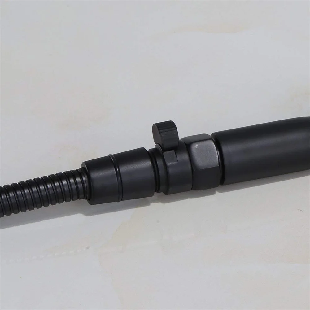Solid Brass Matte Black Flow Control Valve G1/2 Fitting for Water Saving Applications in Residential Showering