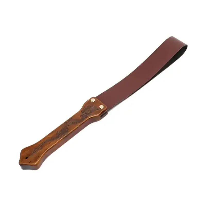 

PU Leather High-end SM Sex Toy Female Alternative Training Wooden Handle Slapping Flirting BDSM Tool Bondage Long Whip Riding