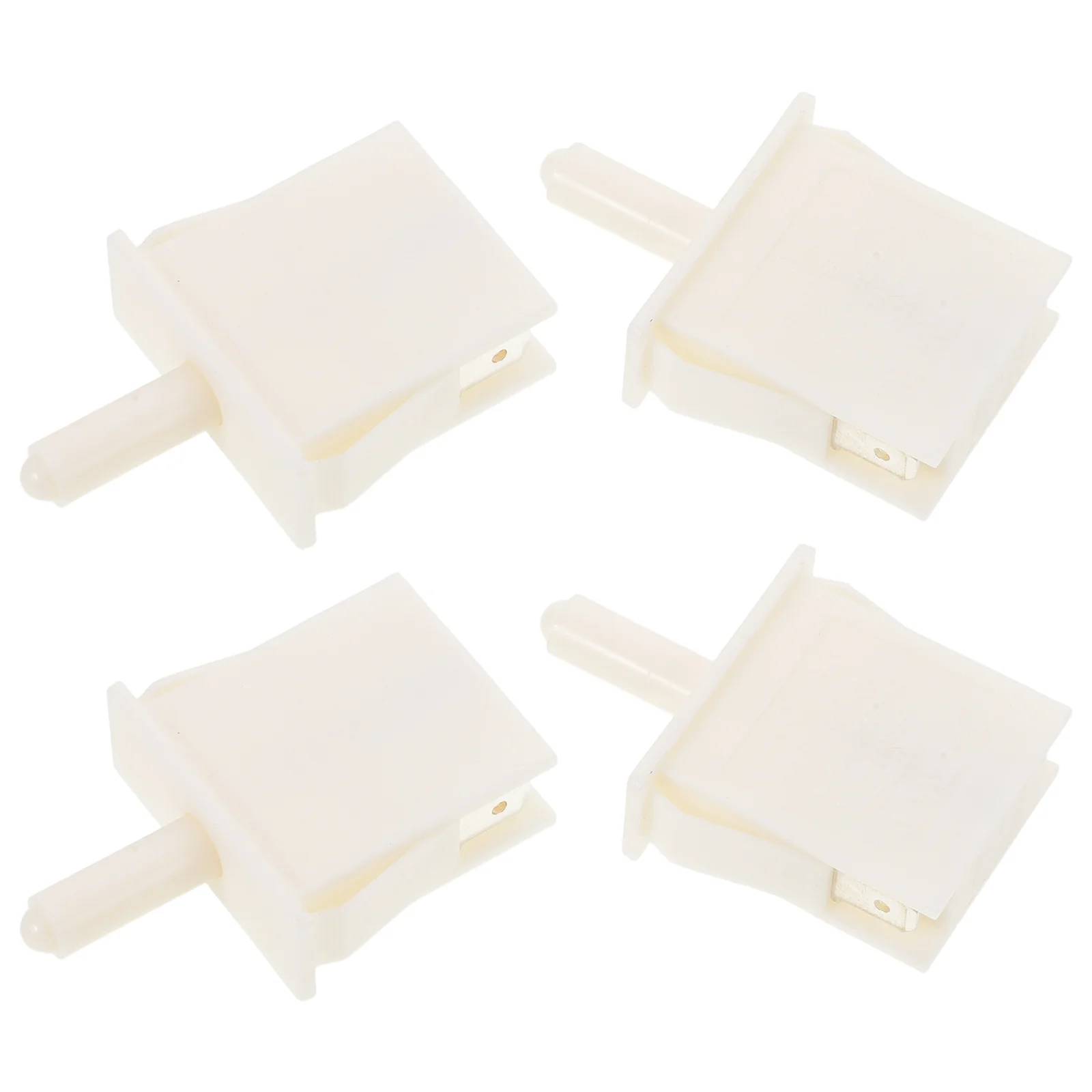 

4Pcs Button Style Normally Closed Door Light Switch for Refrigerator Microwave Oven Cabinet Replacement Fridge Parts