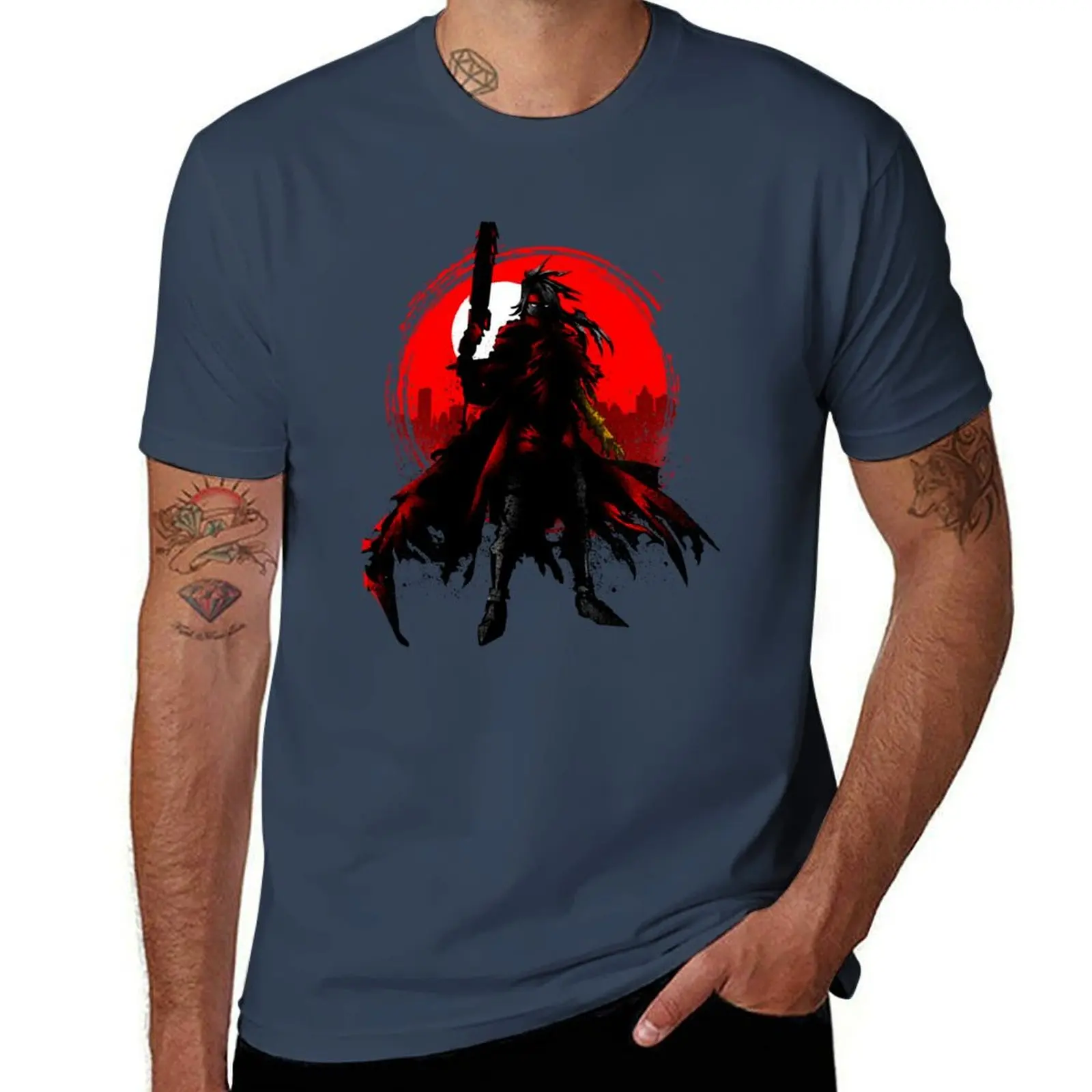 FinalFantasyVII-Dirge of Cerberus T-Shirt t shirt custom print cotton tshirt 100% T-Shirt
