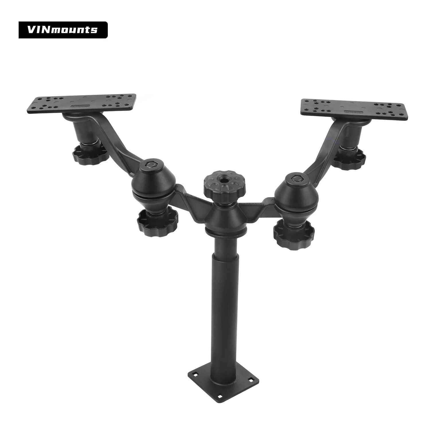 

Крепление для эхолота VINmounts с двумя кронштейнами и двумя 6-дюймовыми опорными пластинами, регулируемое на 360°, сверхпрочное алюминиевое основание для морского использования