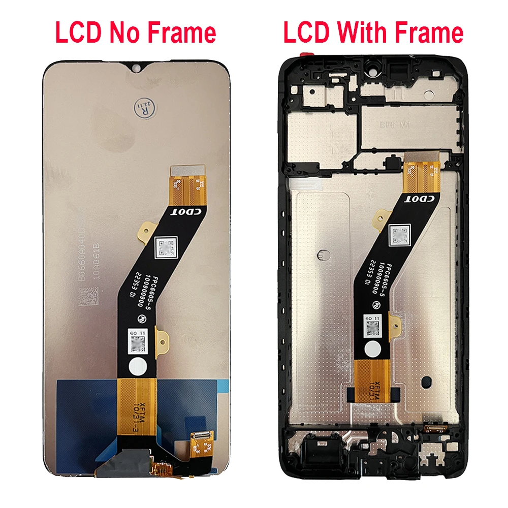 For Tecno Pop 7 BF6 LCD Display Touch Screen Digitizer Assembly Parts