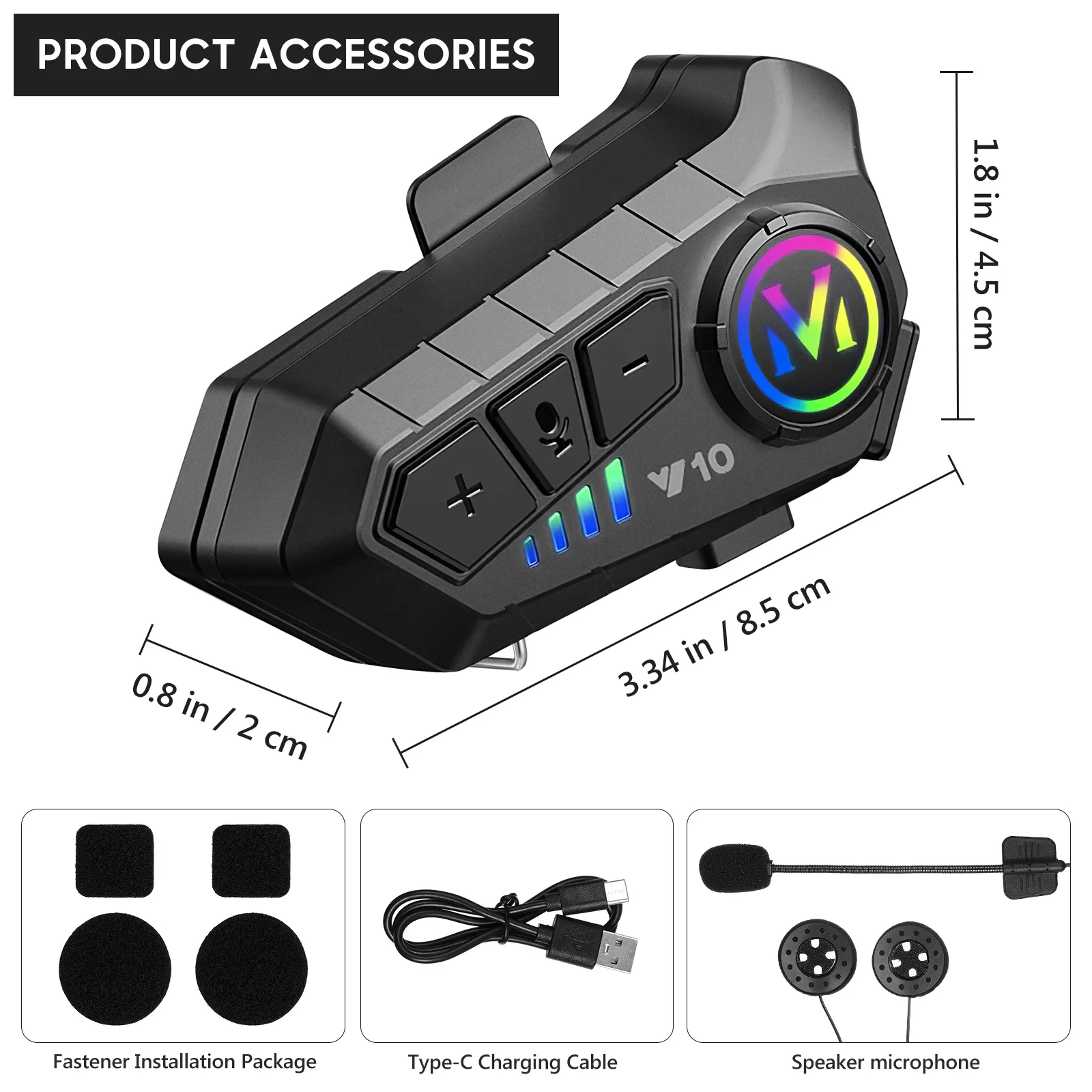 Headset Wireless Motorbike Headphone BT Intercom Motorcycle Call Aldult Speaker