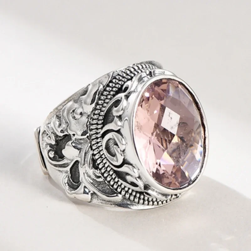 S925 sterling silver rings for women men new fashion ancient eternal rattan inlaid colors zircon punk jewelry free shipping