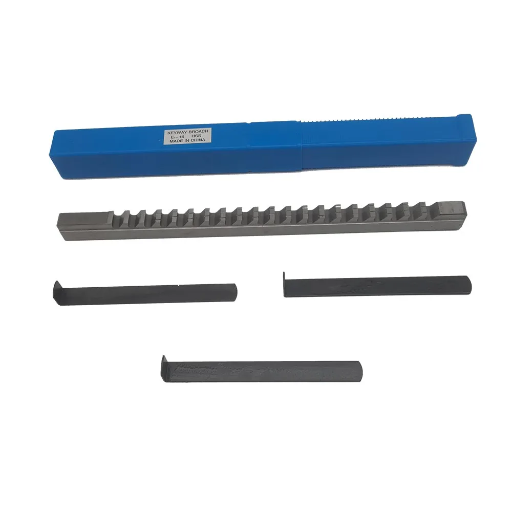 Push-Type Keyway Broach 16มม.E ขนาดเมตริก Broaches เจาะเครื่องมือสำหรับ CNC Router เครื่องมือสำหรับ CNC Router โลหะ