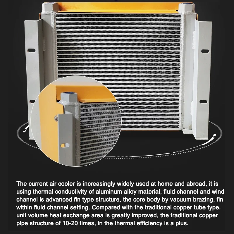 

AH1012T Hydraulic Air Cooler 12V/24V/220V/380V Lift Car Modified Fuel Tank Air-Cooled Radiator For Injection Molding Machine