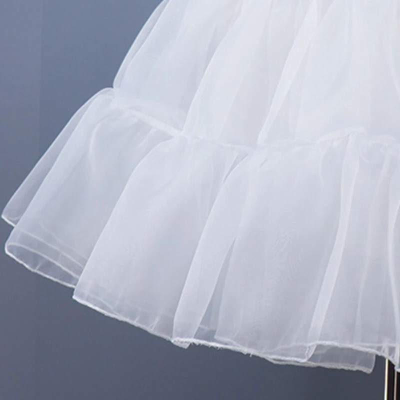 ZB91 Nữ Crinoline Petticoat Váy Xòe Bóng Áo Choàng Ngắn Nửa Trượt Chiều Dài Đến Đầu Gối