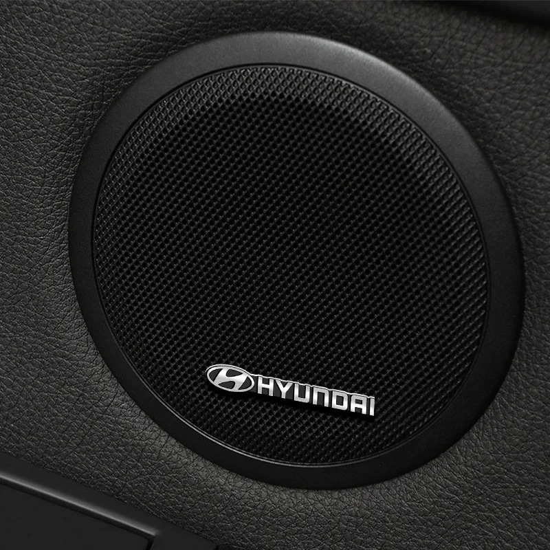 مكبر صوت للسيارة تزيين ثلاثية الأبعاد شارة ألومنيوم شعار ملصق لشركة هيونداي سولاريس كريتا Ix35 I30 I40 أكسنت سانتا في فيلوستر كونا #6