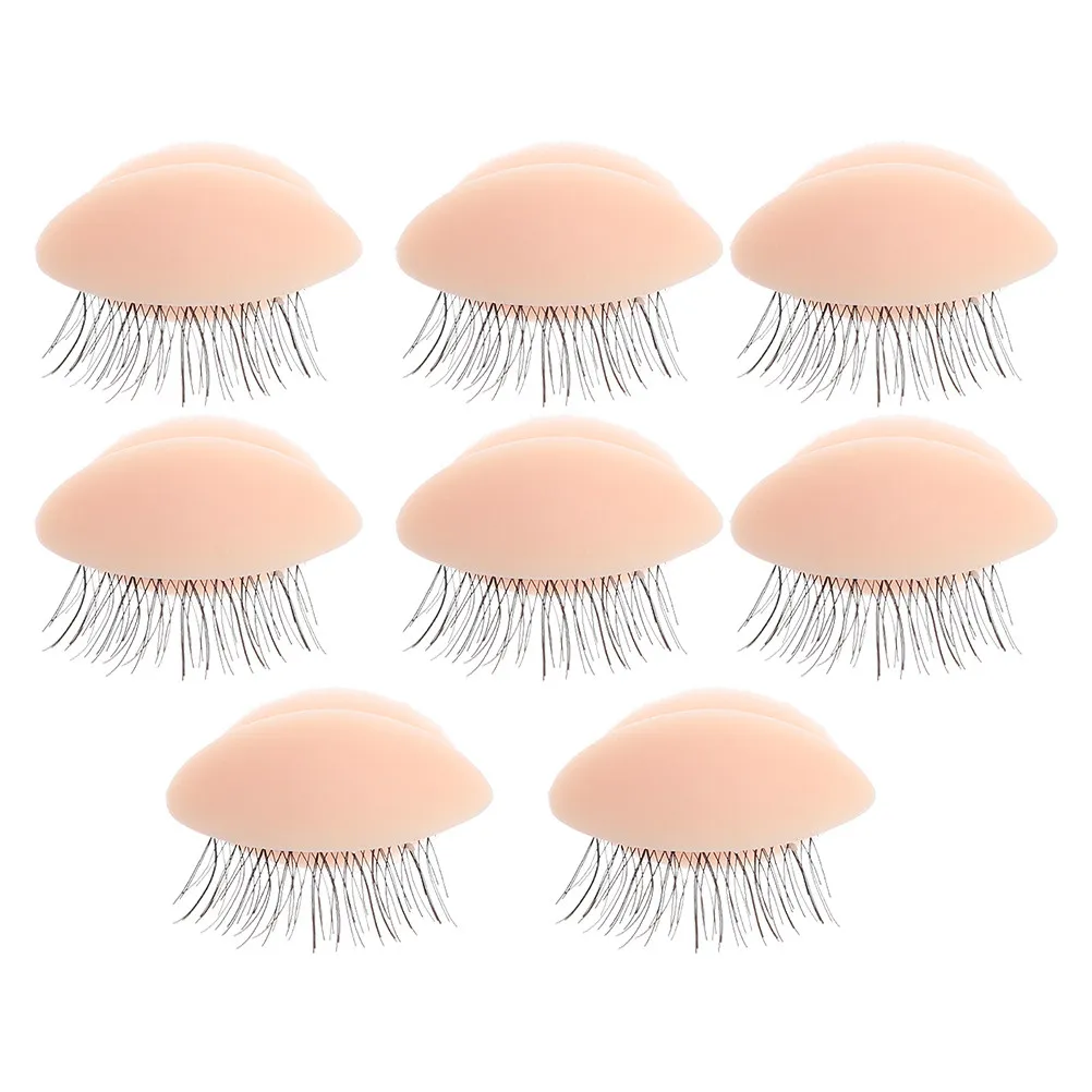 

4 пары силиконовых тренировочных форм для наращивания ресниц, инструмент для начинающих, для самостоятельного использования, для салонов красоты