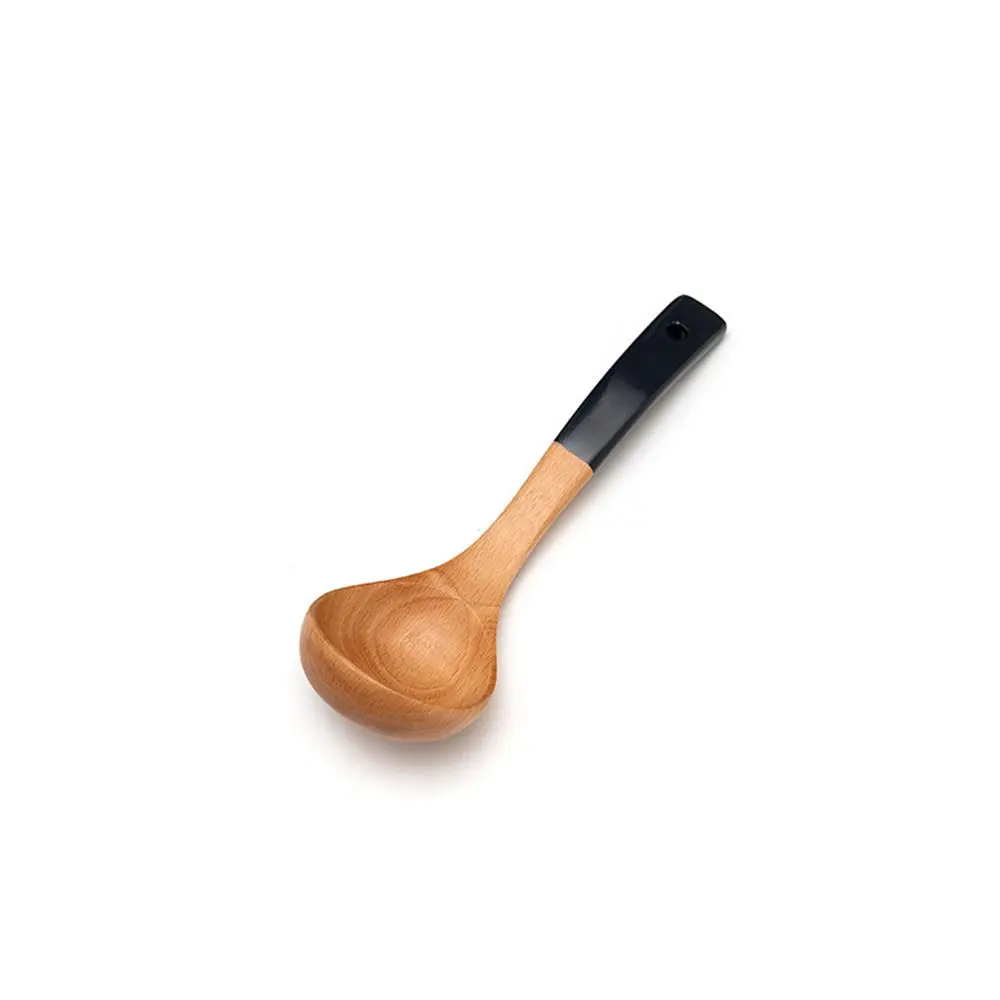 

Nonstick Natural Wood Tableware Rice Colander Kitchen Tool Cooking Soup Ladle Strainer Spoon Spatula Rice Scoop
