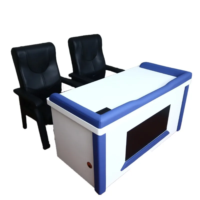 

Anti-collision soft bag table and chair inquiry room conversation room triangular table sink