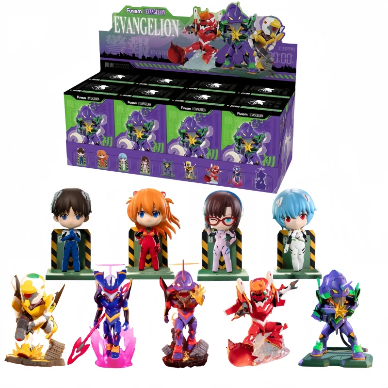 

Neon Genesis Evangelion, модная слепая коробка, аниме, фигурки EVA-01, тестовый тип, коллекционная модель, орнамент, детская игрушка в подарок