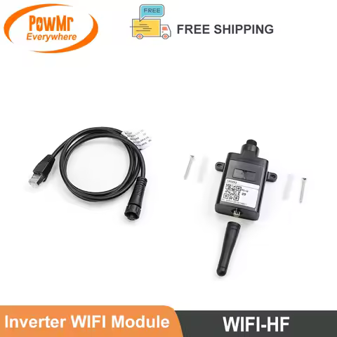 WIFI Module Wireless Device With RS-485 for Off-Grid MPPT Solar Inverters Remote Monitoring Fit PowMr Sunsmart and HVM Series