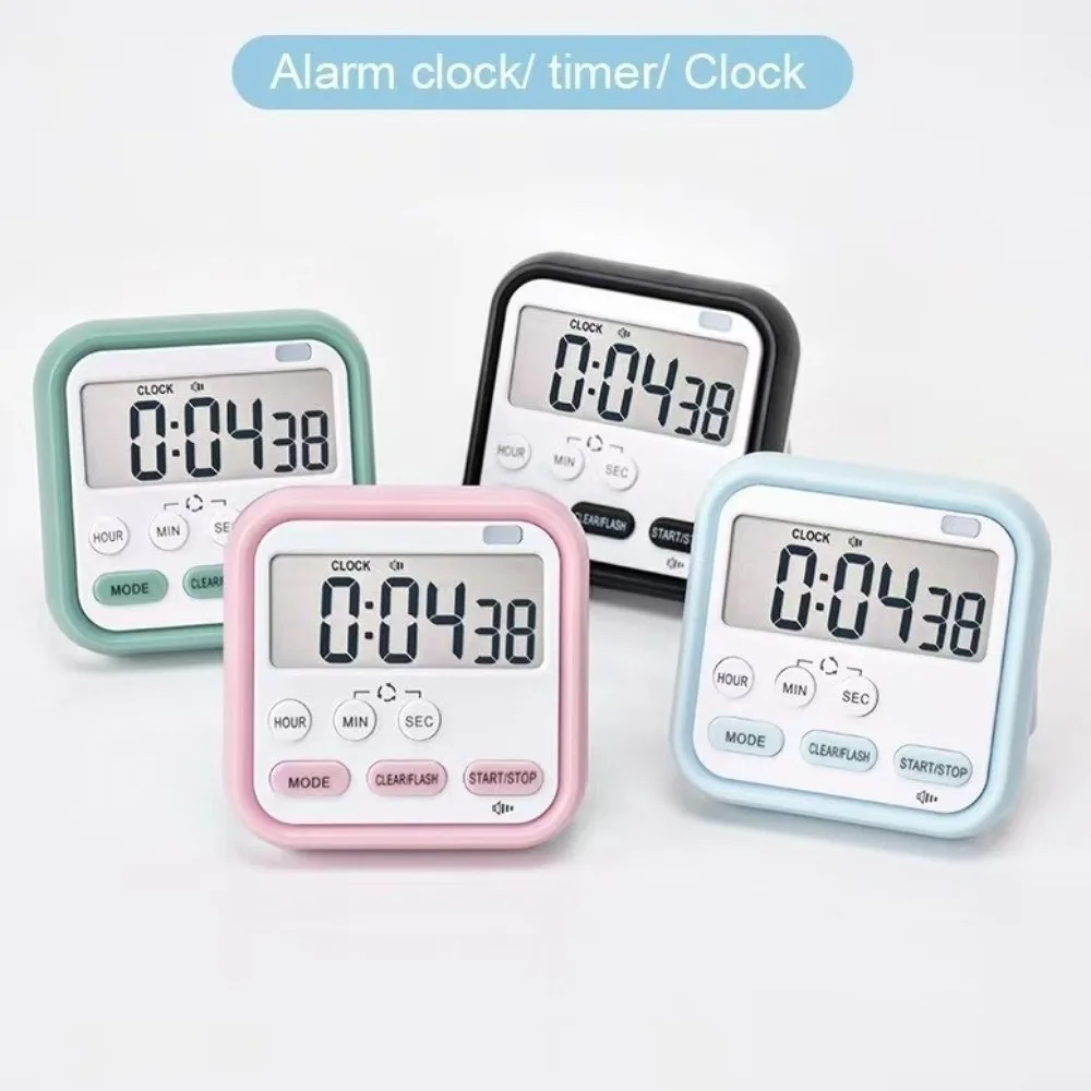 Digital Display Digital Kitchen Timer Multifunctional Time Manager Cooking Timer Loud Alarm Student Learning Alarm Clock
