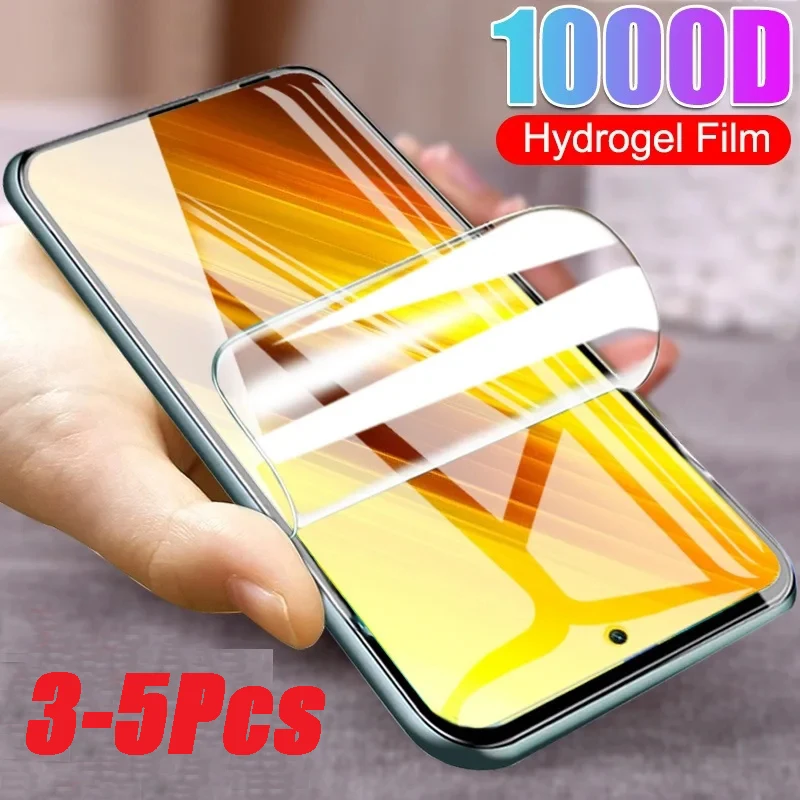 3-5Pcs Hydrogel Film For Redmi Note 13 Pro Plus Note 13 4G Note 13R Pro 5G Screen Protector For Redmi 13C 4G 13R 5G Not Glass