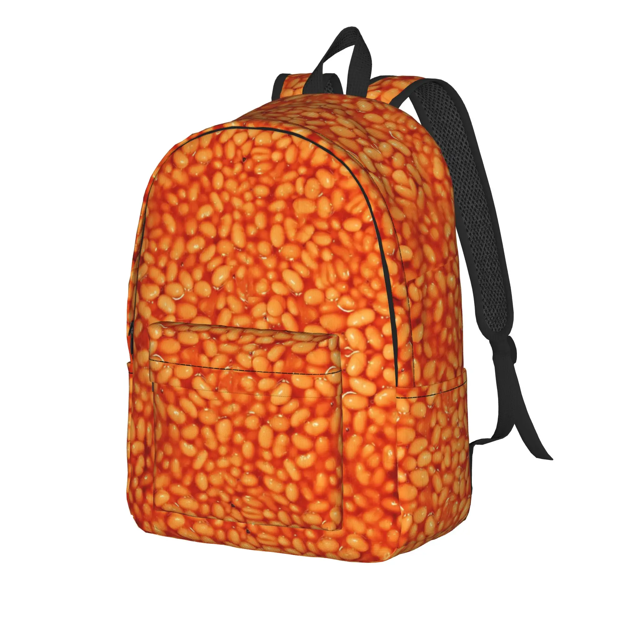 Baked Beans In Things Pattern  Backpack  Sport Backpacks Girl Casual High School Bags Designer Lightweight Rucksack