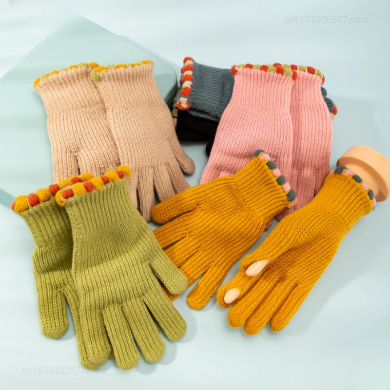 شاومي-قفازات شاشة تعمل باللمس للرجال والنساء ، تمتد متماسكة ، سميكة قفازات الصوف يندبروف ، دافئة للقيادة ، الرياضة في الهواء الطلق ، الكبار ، الشتاء