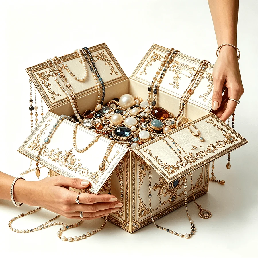 

Randomly mix and match 5-piece set, carefully selected from over 100 retro charm patterns. This fashionable accessory combination, randomly mixed and matched, brings ultra-high versatility to your daily life, outdoor activities, or social gatherings