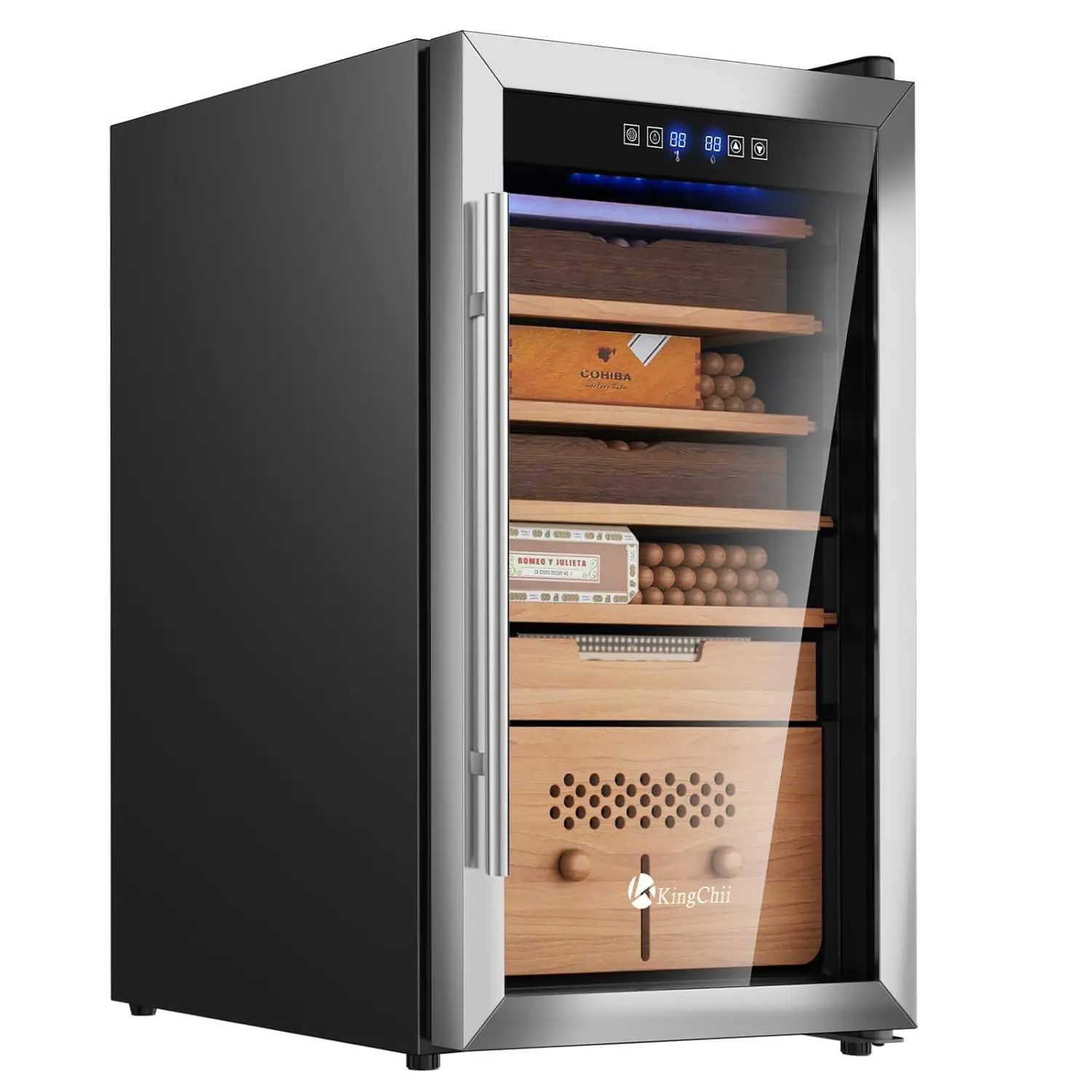Upgrade 82L Electric Compression Temperature & Humidity Control Cabinet, Built-in Humidification System with, Customized