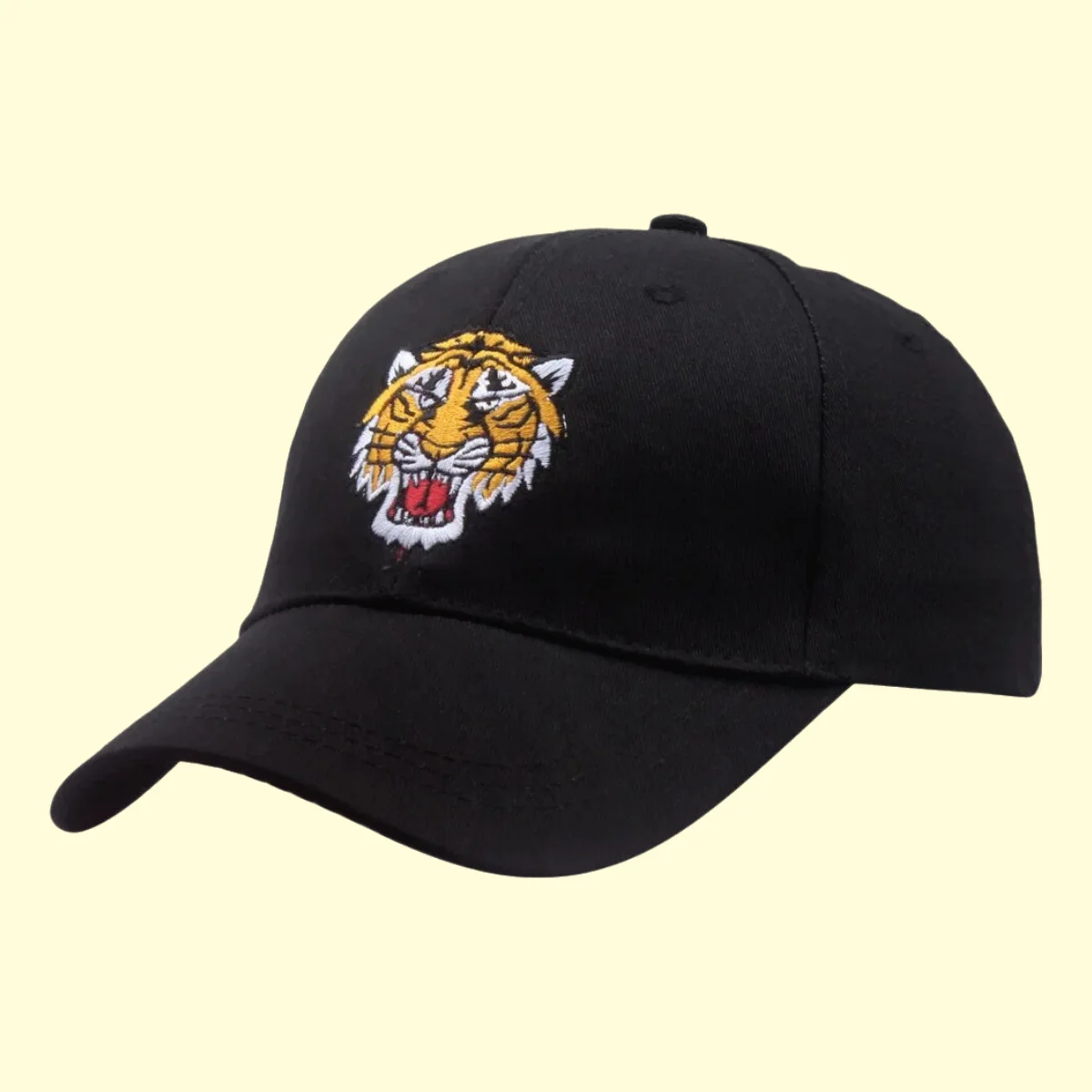 

Tiger Embroidery Baseball Cap Unisex Travel Fishing Sun Hat Spring and Autumn Fashion Outdoor Adjustable Leisure Peaked Cap