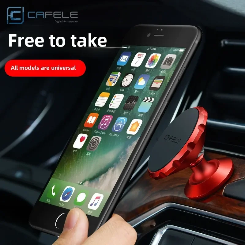CAFELE Magnetic Car Phone Holder for Universal Phones Air Outlet Car Mount Air Vent Clip Car Stand Phone Accessories Brand New image 2