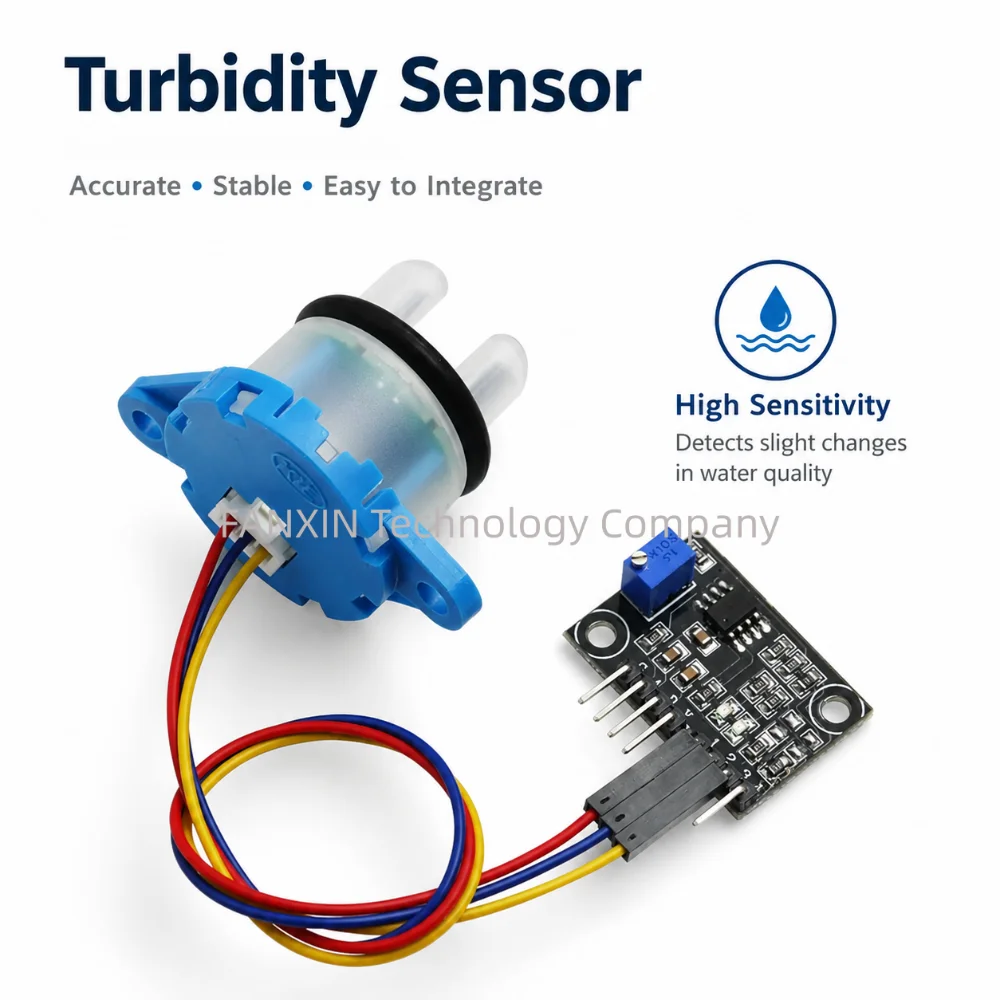 Turbidity Sensor Detection Module Kit for Arduino - Suspended Particles Value Measurement Liquid Turbidity Sensor Module