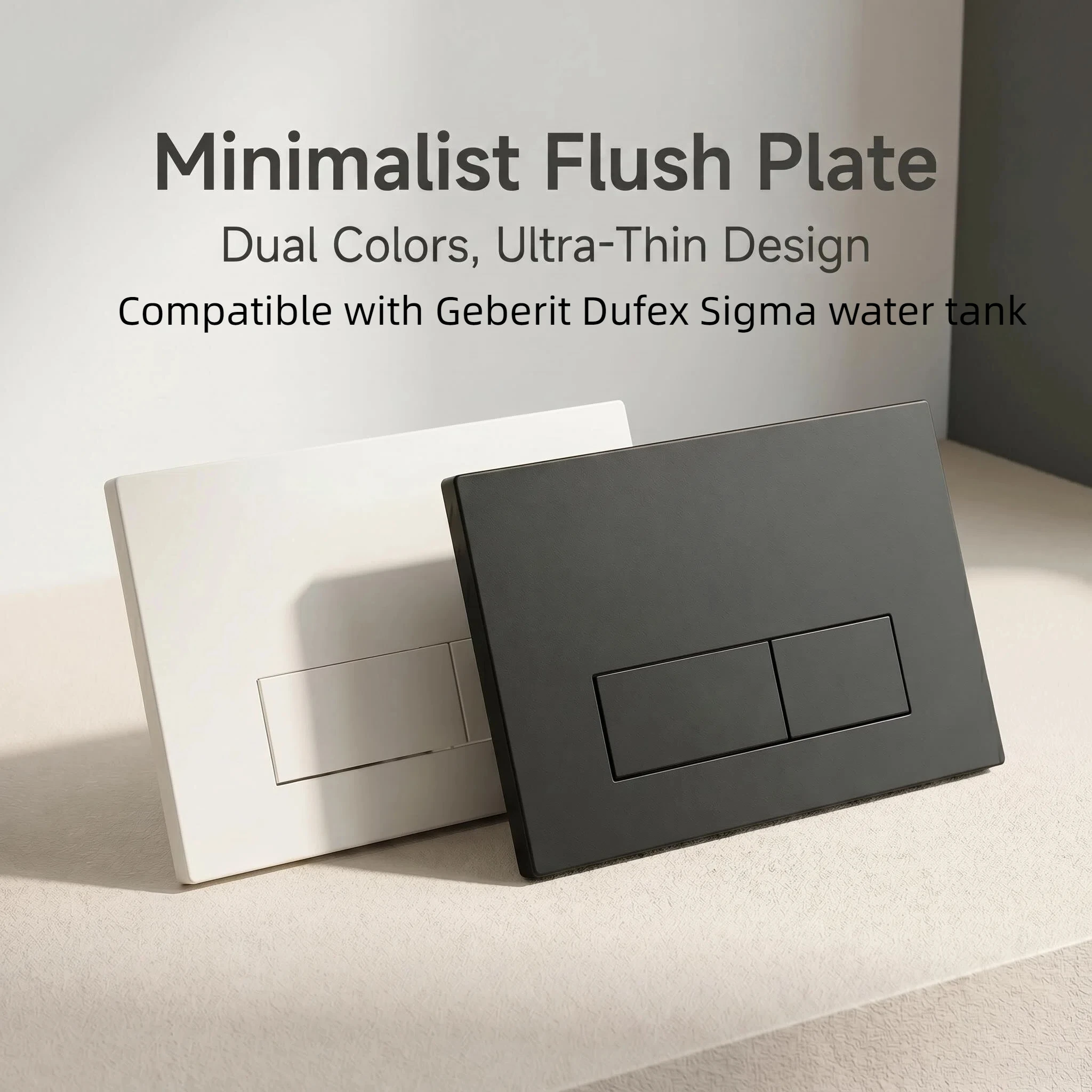 Flush Panel Button for Toilet, Suitable for Sigma Water Tank, Geberit Toilet Tank, Concealed Water Tank Panel