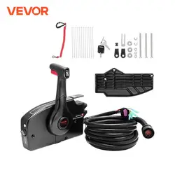 VEVOR Boat Throttle Control Side Mounted Outboard Remote Box for Mercury PT 4Stroke Marine Power Trim Switch Harness Lanyard