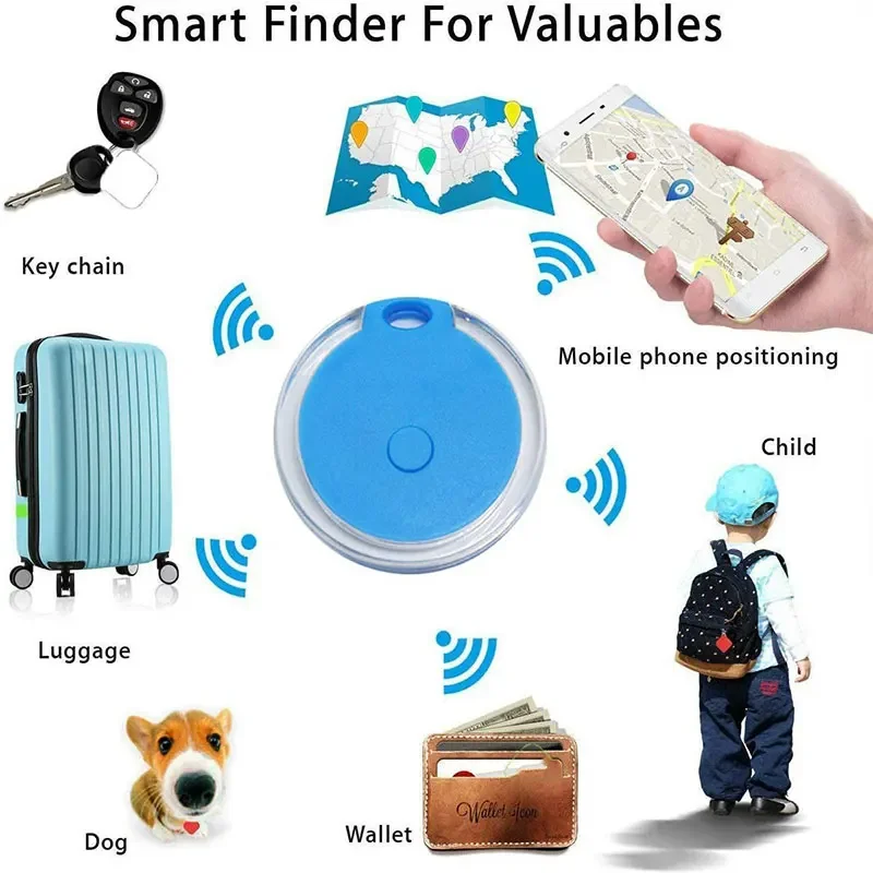 Mini GPS Tracker With Silicone protective sleeve GPS Locator Tracker Car For Key Finder Children Positioning Tracker Pet Tracker