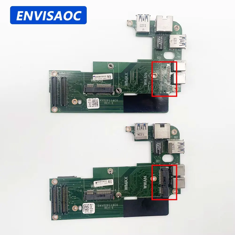 Für Dell Inspiron 14R N4110 N4120 M411R 3450 V3450 Laptop Netzwerkkarte LAN RJ45 Audio Kopfhörer USB Jack Board DAV02PI56A0