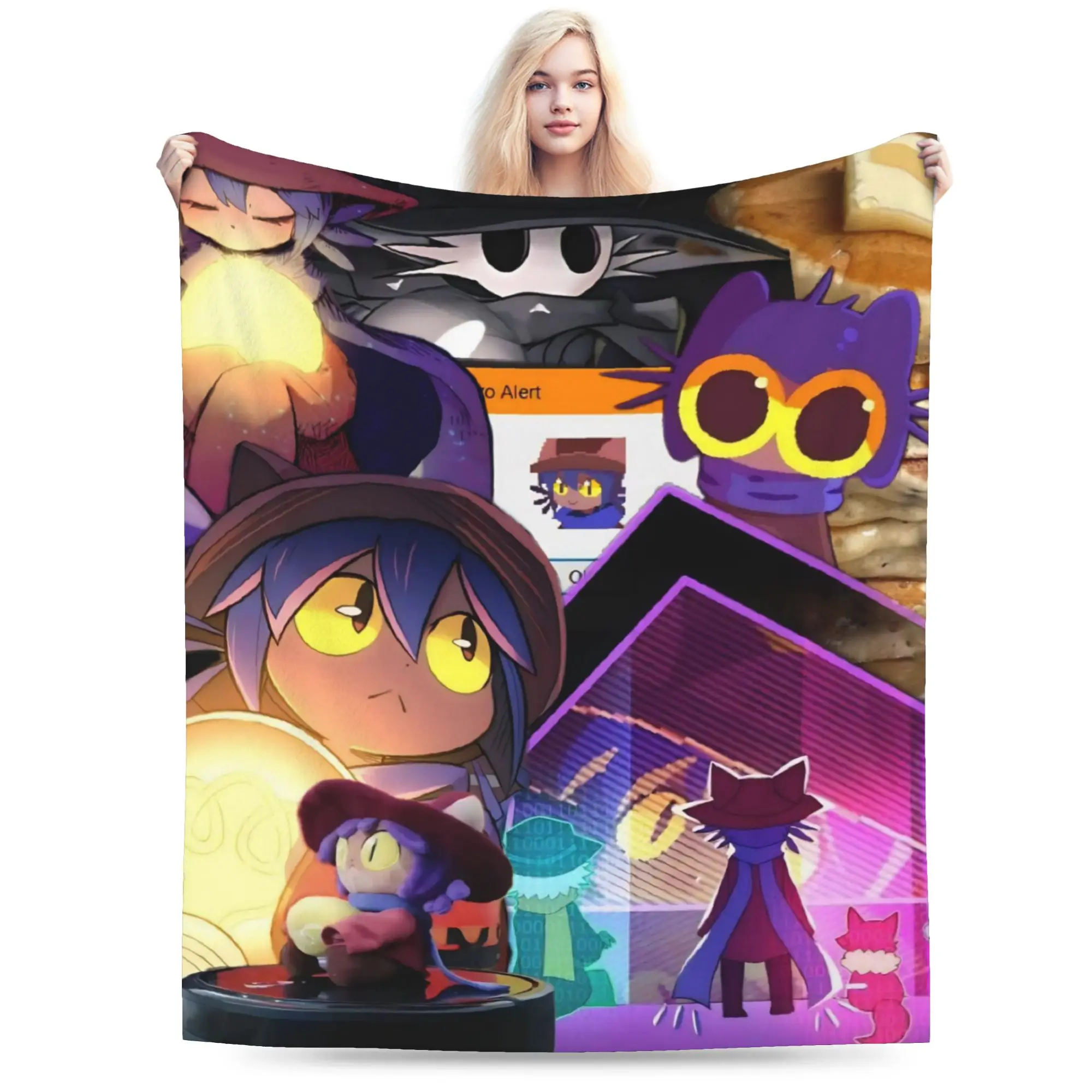 OneShots Niko Blanket Multiple Sizes Soft Fuzzy Plush  Throw Blankets for Couch Sofa and Bed