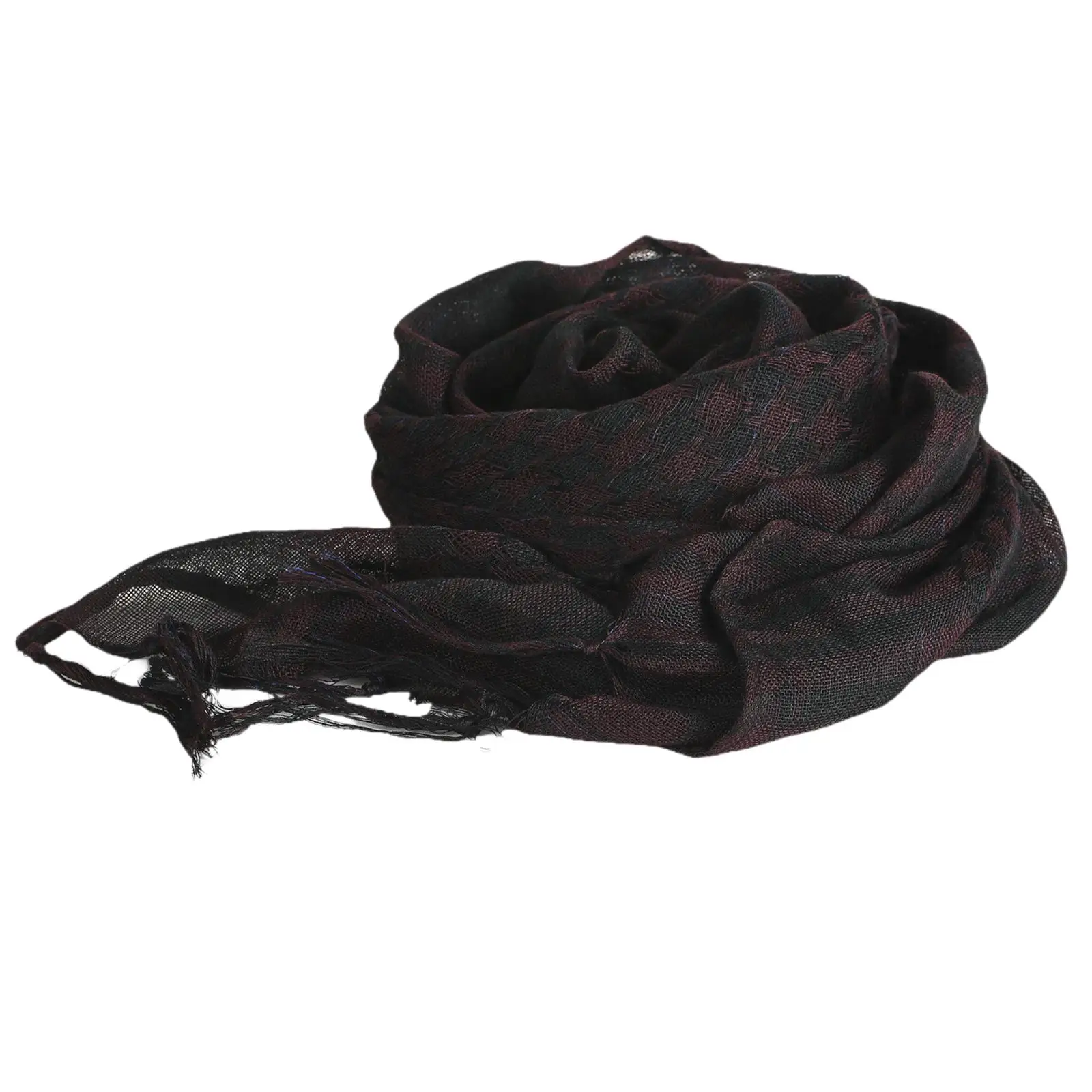 Comfortable Polyester Desert Scarf Neck Wrap for Outdoor Climbing Camping Fashion Plaid Design Women Men Travel