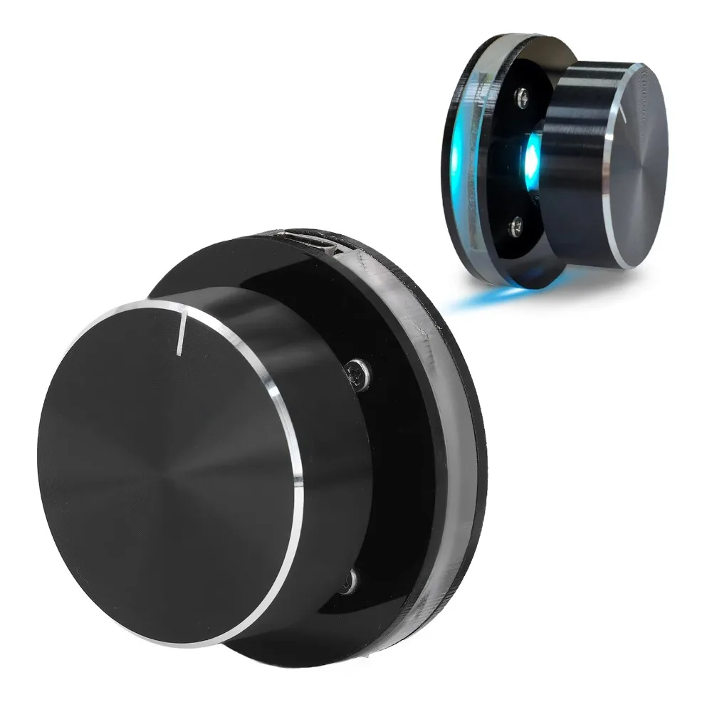 USB Volume Controller Knob for Android System PC Multimedia Type C External Media Adjustment Controller with RGB Light