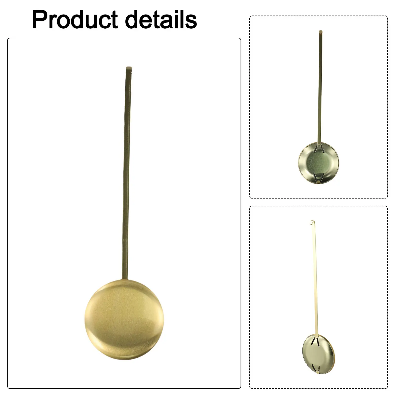 150MM Gold Metal Pendulum Customizable Wall Clock Design Unique Clock Dynamic Swing Movement Perfect Clock Mechanism Fit