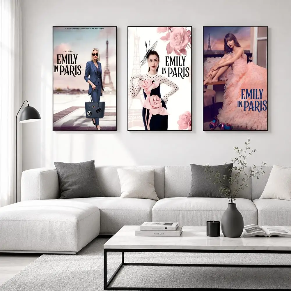 Movie Emily in Paris Poster High-definition  poster stickers, suitable for bedroom, living room, home decoration