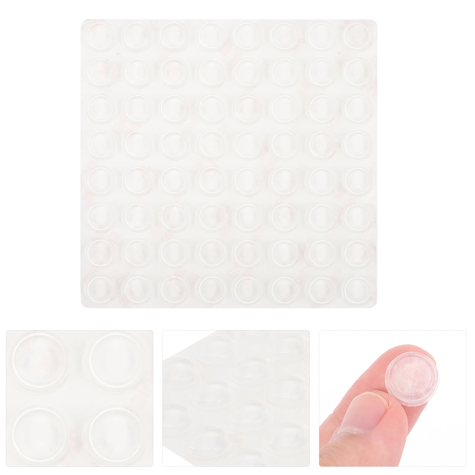 

128 Pcs Clear Bumpers Silicone Cabinet Door Protectors for Kitchen Furniture Stoppers Dampeners Furniture Feet Pads