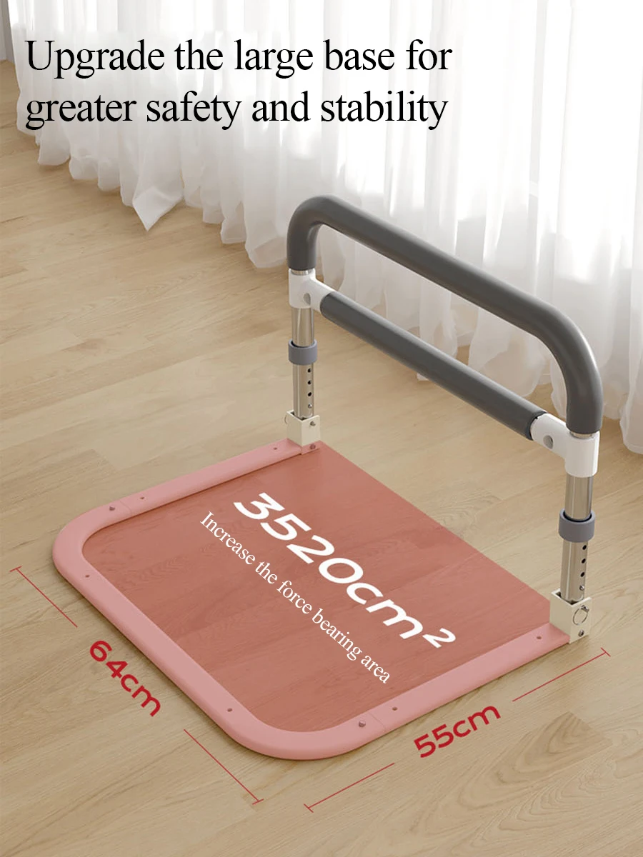 ที่เท้าแขนข้างเตียง 4 ระดับปรับความปลอดภัย Anti-SLIP ผู้สูงอายุ Get-up อุปกรณ์เตียง Guardrail คว้าบาร์, wake-up Aid ป้องกัน Falls