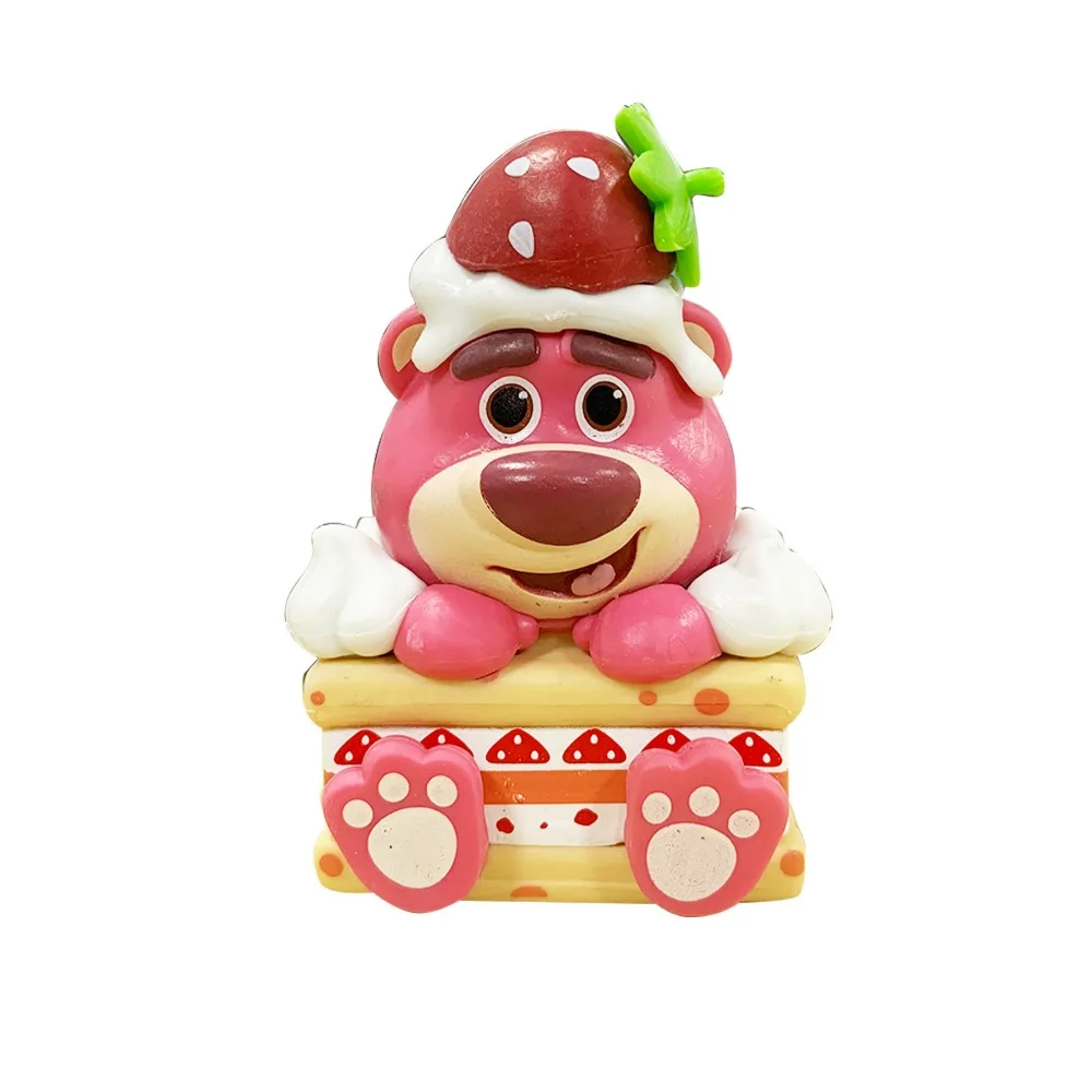 

Disney Popularity Character Lotso Dessert Party Series Six Styles Trendy Garage Kit Models Twisted Egg Doll Machine Toy Ornament