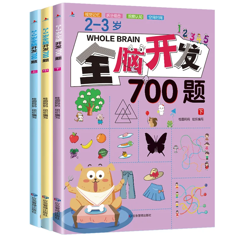 Focus Training 700 Game Books 2-6-year-old Whole Brain Development 1000 Children's Puzzle Books