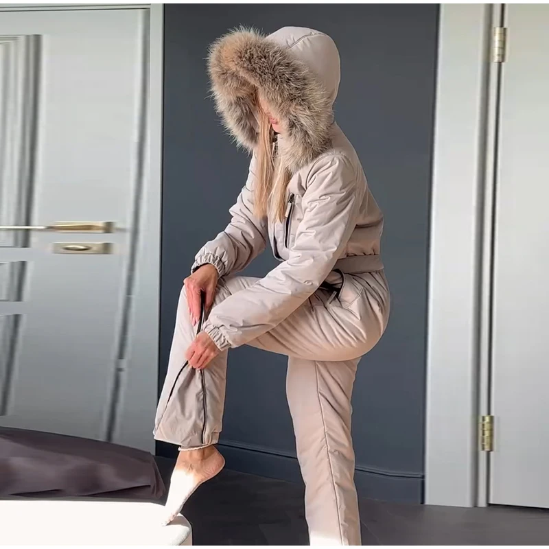 Warm Hooded Puffer Winter Jumpsuit. S399c382400f246e882139190ae9863fcL