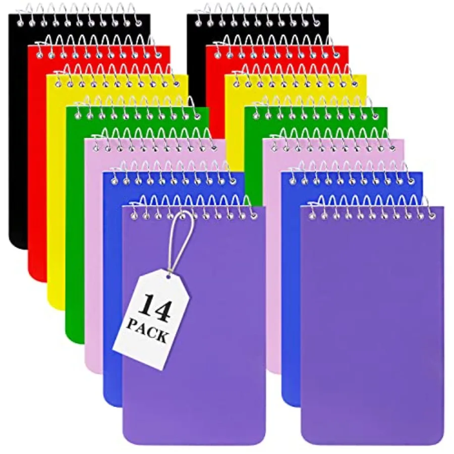 

Small Notebooks, Pocket Notebook 3x5, Spiral Notepads, Memo Pads For Office, Home, School - Lined College Ruled Paper, Mini Not