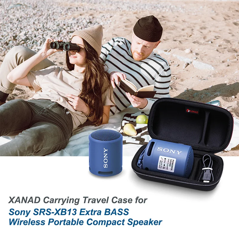 XANAD EVA Hard Case for Sony SRS XB13 Wireless Bluetooth Portable Speaker Protective Carrying Storage Bag