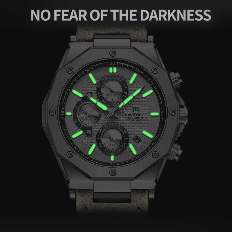 2024 NAVIFROCE Fashion Date Quartz Men Watches Top Brand Luxury Male Clock Chronograph Sport Mens Wrist Watch Relogio Masculino